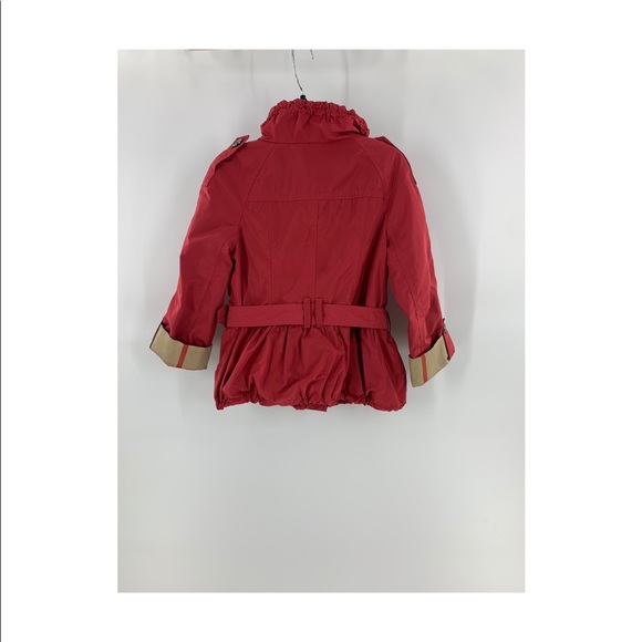 Burberry Red Kids Raincoat - Picture 2 of 5